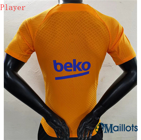 Grossiste omaillots Maillot Foot Player Barcelone training Jaune 2022 2023