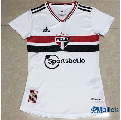 Grossiste omaillots Maillot Foot Sao Paulo Femme Domicile 2022 2023