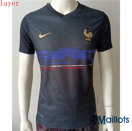 Grossiste omaillots Maillot Foot Player France Bleu Marine Coupe du Monde 2022 2023