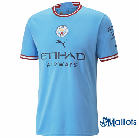 Grossiste omaillots Maillot Foot Manchester City Domicile 2022 2023