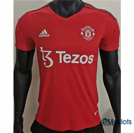 Grossiste omaillots Maillot Foot Manchester United training Rouge 2022 2023