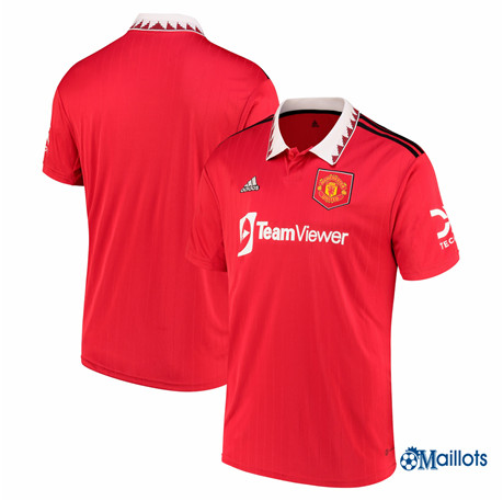 Grossiste omaillots Maillot Foot Manchester United Domicile 2022 2023
