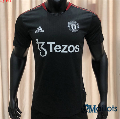 Grossiste omaillots Maillot Foot Player Manchester United Noir 2022 2023