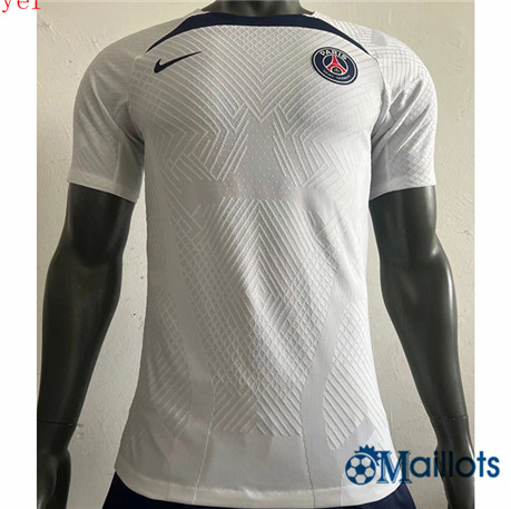 Grossiste omaillots Maillot Foot Player Paris Training Blanc 2022 2023