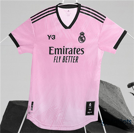 Grossiste omaillots Maillot Foot Real Madrid Y-3 Rose 2022 2023