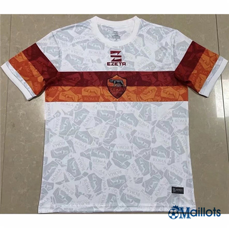 omaillots Maillot de football AS Rome Maillot Domicile Blanc 2022 2023 om120