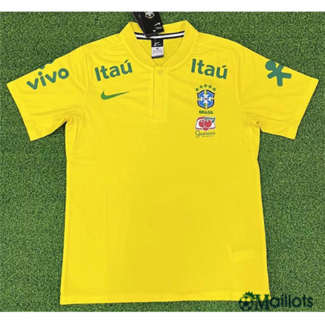 omaillots Maillot de football Brésil Maillot Training Jaune 2022 2023 om307