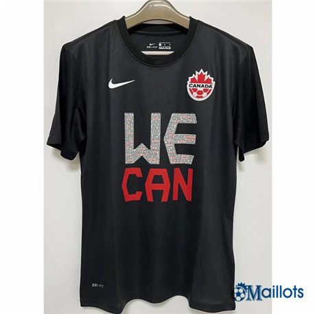 omaillots Maillot de football Canada Maillot T-shirt Noir 2022 2023 om311