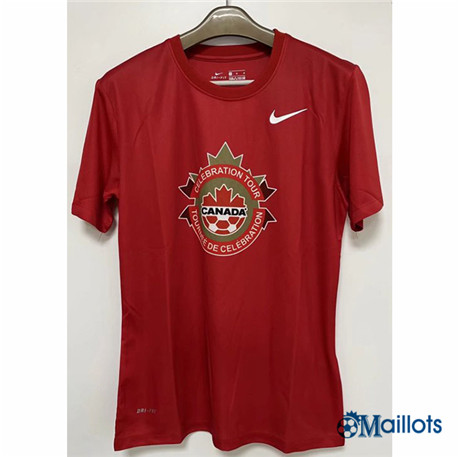 omaillots Maillot de football Canada Maillot T-shirt Rouge 2022 2023 om312