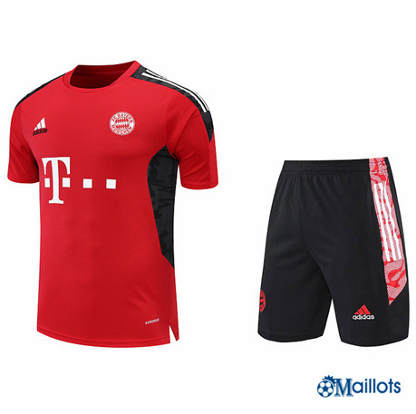 omaillots Maillot de Entraînement Bayern Munich et Short Ensemble Training Rouge 2022 2023 om183