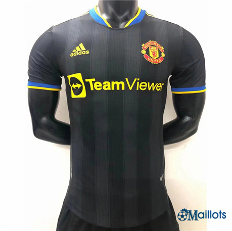 omaillots Maillot de football Player Manchester United Maillot Noir 2022 2023 om115