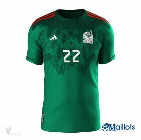 omaillots Maillot de football Mexique Maillot Vert 2022 2023 om315