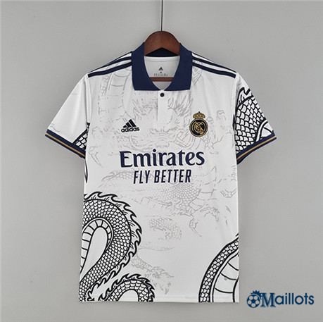omaillots Maillot de football Real Madrid Maillot Chinese Dragon Blanc 2022 2023 om079