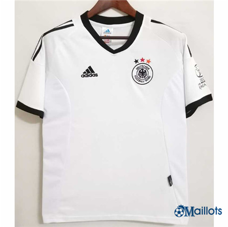omaillots Maillot de football Grossiste Maillot foot sport Rétro Allemagne Maillot Domicile World CupRetro2002 om393