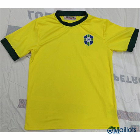 omaillots Maillot de football Grossiste Maillot foot sport Rétro Brésil Maillot DomicileRetro1970 om404