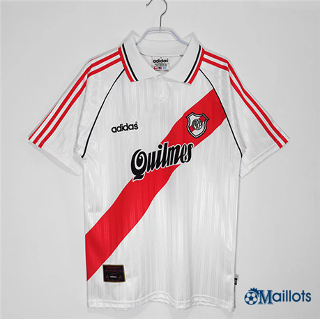 omaillots Maillot de football Grossiste Maillot foot sport Rétro River Plate DomicileRetro1995-96 om375
