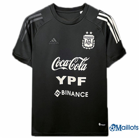 Grossiste Maillot foot Argentina pre-match Training Negro 2022-2023