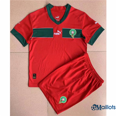 Grossiste Maillot foot Maroc Enfant Domicile 2022-2023