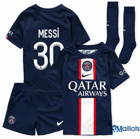 Grossiste Maillot foot PSG Enfants Domicile Messi 30 2022-2023