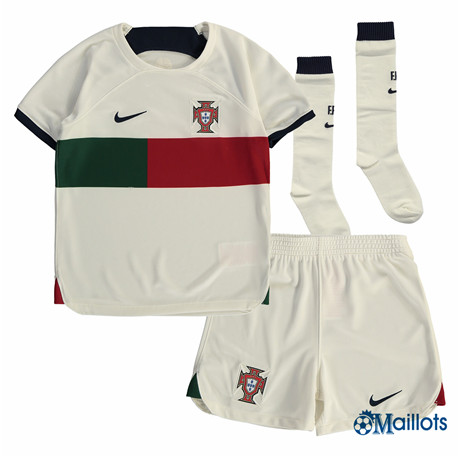 Grossiste Maillot foot Portugal Enfant Exterieur 2022-2023
