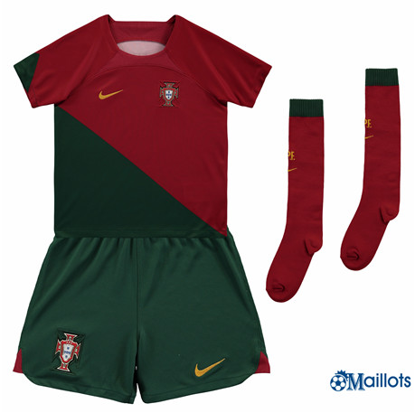 Grossiste Maillot foot Portugal Enfant Domicile 2022-2023
