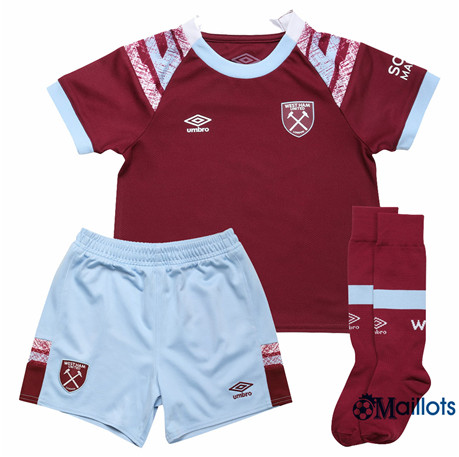 Grossiste Maillot foot West Ham United Enfant Domicile 2022-2023