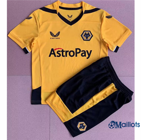 Grossiste Maillot foot Wolverhampton Enfant Domicile 2022-2023