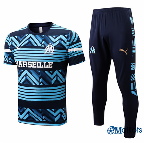 Grossiste Entraînement Marseille OM et Pantalon Ensemble Training Bleu 2022-2023