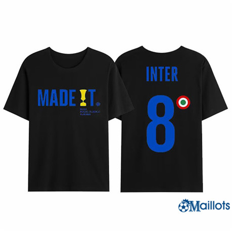 Grossiste Maillot foot Inter Milan T-shirt Noir 2022-2023