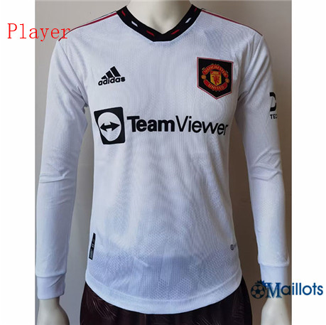 Grossiste Maillot foot Manchester United Player Exterieur Manga Larga 2022-2023