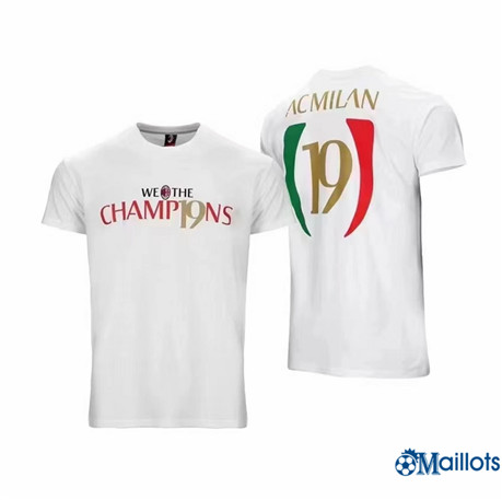Grossiste Maillot foot Milan AC Blanc T-shirt 2022-2023