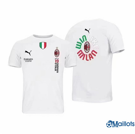 Grossiste Maillot foot Milan AC T-shirt Blanc 2022-2023
