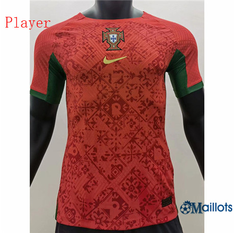 Grossiste Maillot foot Portugal Player traning Rouge 2022-2023