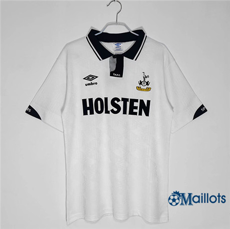Grossiste Maillot foot sport Rétro Tottenham Hotspur Domicile 1991-93