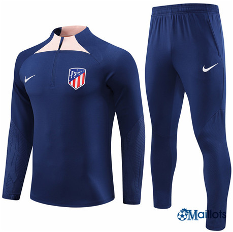 Survetement Atletico Madrid Homme Bleu marine 2023 2024 omN371