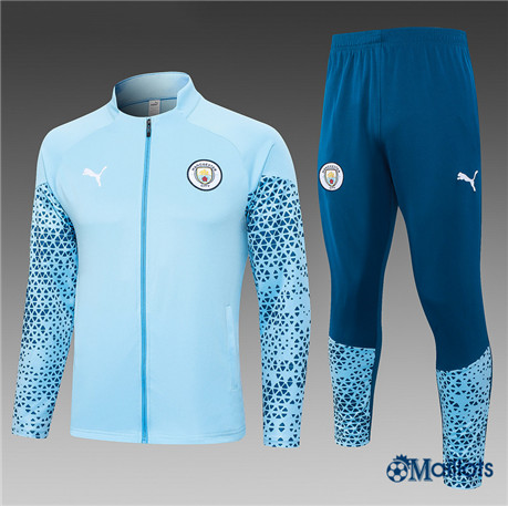Veste Survetement Manchester City Homme Bleu Ciel 2023 2024 omN452