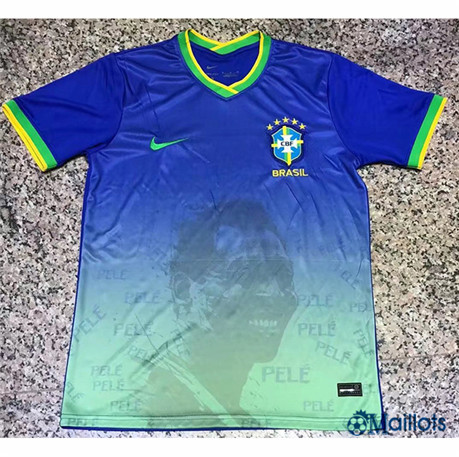 Grossiste Maillot de football Brésil Maillot Édition commémorative Bleu 2022-2023 om9178