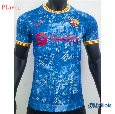 Grossiste Maillot de football FC Barcelone Player Bleu 2022-2023 om9064
