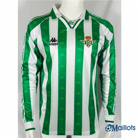 Grossiste Maillot de football Rétro Real Betis Domicile Manche Longue 1995-97 om9202