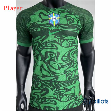 Grossiste Omaillots maillot Brésil Player Vert 2023 2024