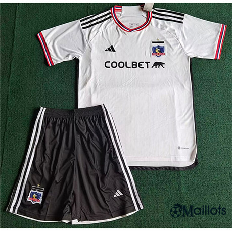 Omaillots maillot de football Colo Colo Enfant Domicile Blanc 2023 2024