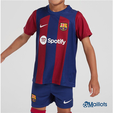 Grossiste maillot FC Barcelone Enfant Domicile 2023 2024