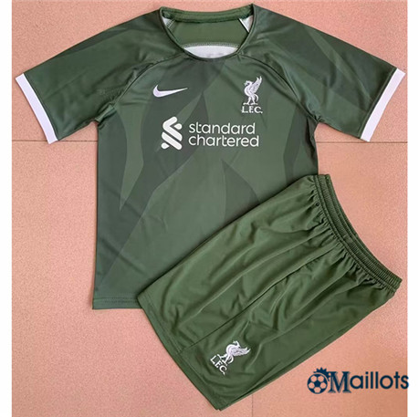 Grossiste maillot de football FC Liverpool Enfant Vert 2024