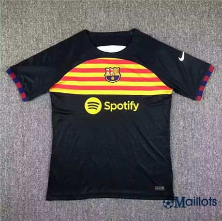 Omaillots maillot foot FC Barcelone Noir 2023 2024