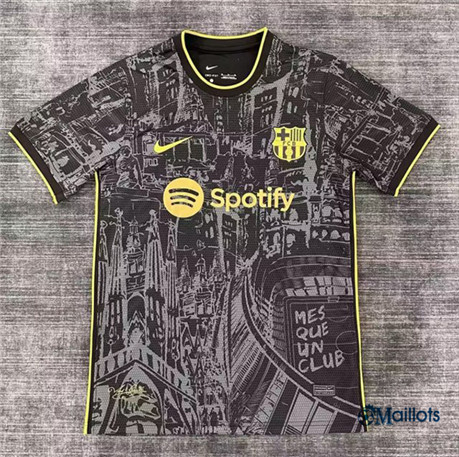 Grossiste maillot de football FC Barcelone Noir 2023 2024