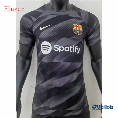 Grossiste Omaillots maillot FC Barcelone Player Noir 2023 2024
