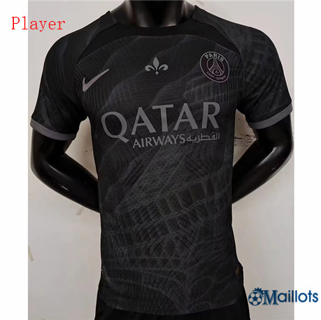 Omaillots maillot de football PSG Player Noir 2023 2024
