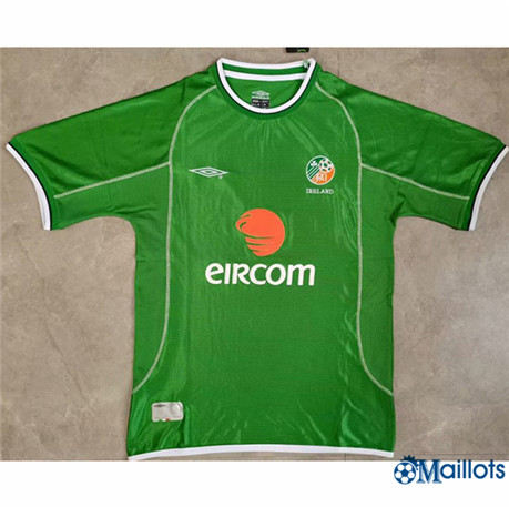 Grossiste maillot foot Rétro Irlande Domicile 2002