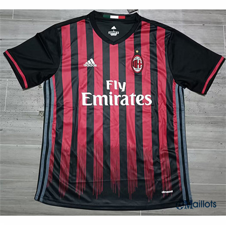 Grossiste Omaillots maillot Rétro Milan AC Domicile 2016-17