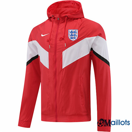 Omaillots Classique Maillot Foot Coupe vent Training Angleterre rouge 2022